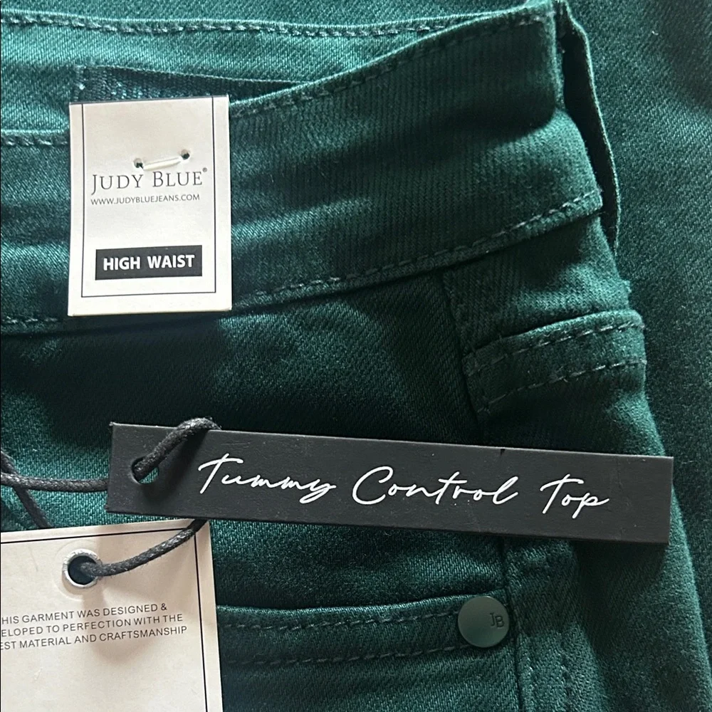 Judy Blue Teal Denim Jeans - Picture 4 of 5